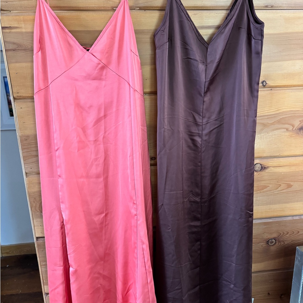 H&M Pink and Brown Dresses